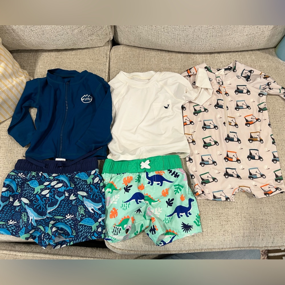 5 piece swim bundle - 12-18 months boy